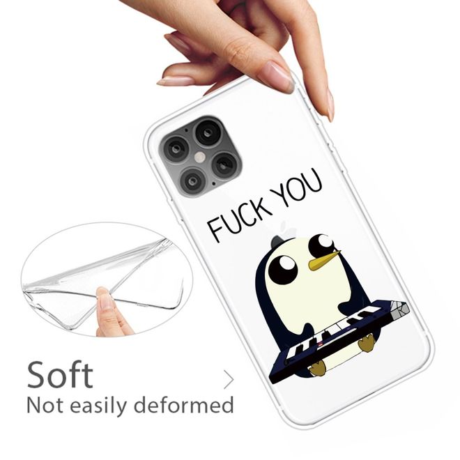 Coque pour iPhone 12 Pro Max - Série Image Plastic - Pingouin maléfique