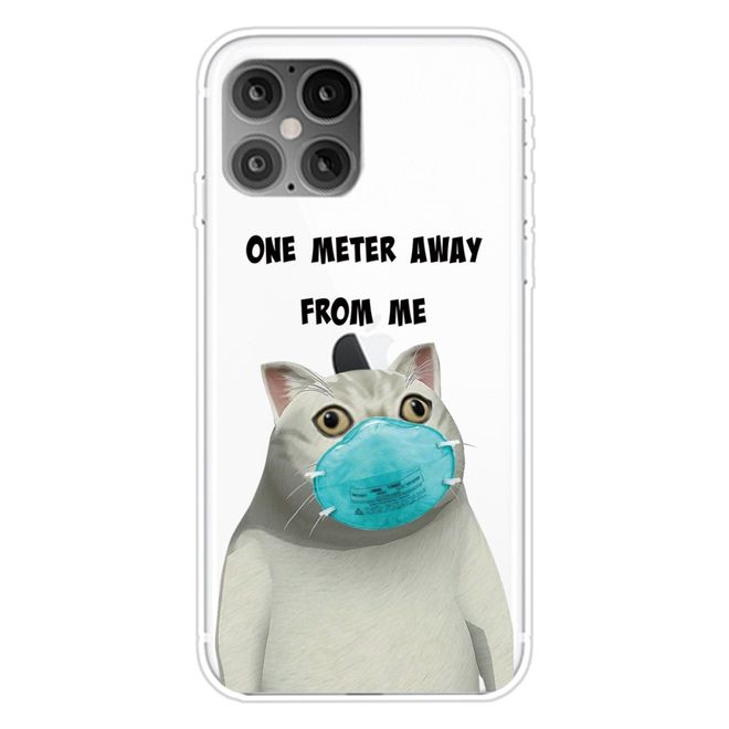 Coque pour iPhone 12 Pro Max - Série Image Plastique Souple - Veuillez garder vos distances