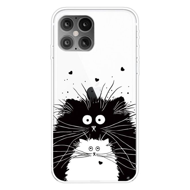 Coque pour iPhone 12 Pro Max - Série Image Plastic - Deux chats
