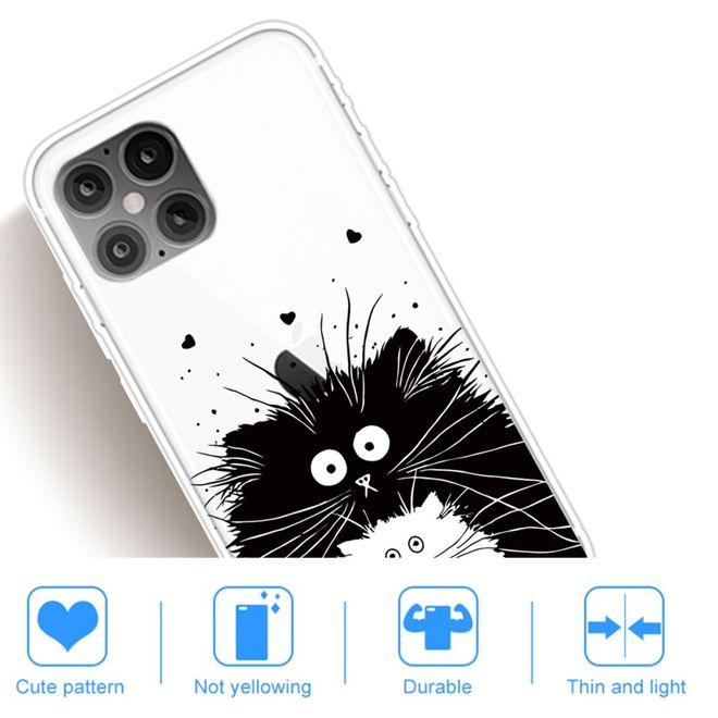 Coque pour iPhone 12 Pro Max - Série Image Plastic - Deux chats