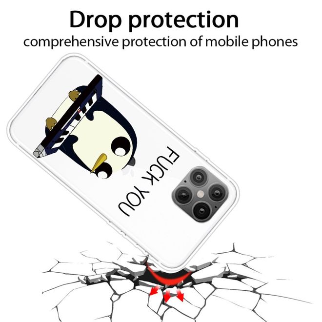 Coque pour iPhone 12 / iPhone 12 Pro - Série Image Plastic - Pingouin maléfique