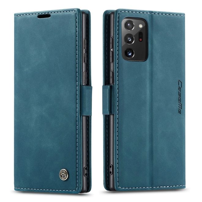 Caseme - Samsung Galaxy Note 20 Ultra Hülle - Leder Flip Wallet Case - grün