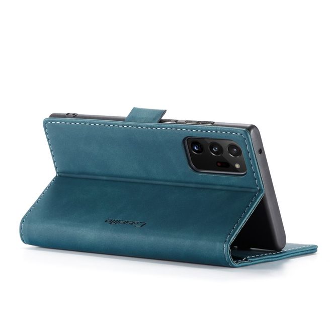 Caseme - Samsung Galaxy Note 20 Ultra Hülle - Leder Flip Wallet Case - grün