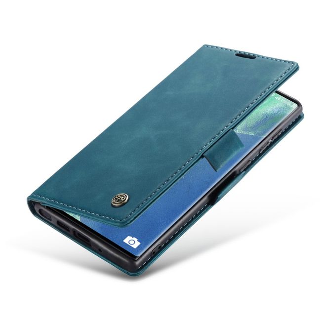 Caseme - Samsung Galaxy Note 20 Ultra Hülle - Leder Flip Wallet Case - grün