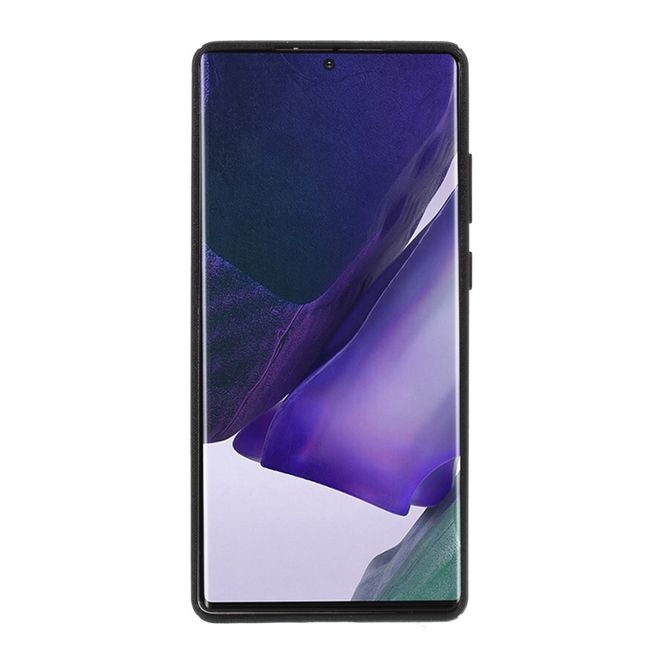 Goospery - Samsung Galaxy Note 20 Handy Hülle - TPU Softcase - Style Lux Series - schwarz