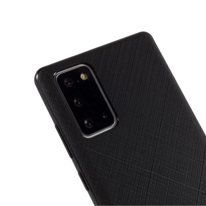 Goospery - Samsung Galaxy Note 20 Handy Hülle - TPU Softcase - Style Lux Series - schwarz