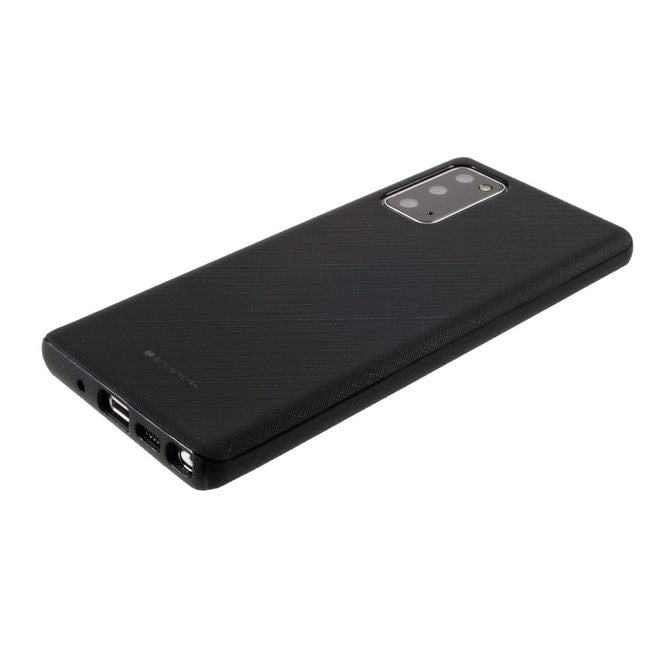 Goospery - Samsung Galaxy Note 20 Handy Hülle - TPU Softcase - Style Lux Series - schwarz