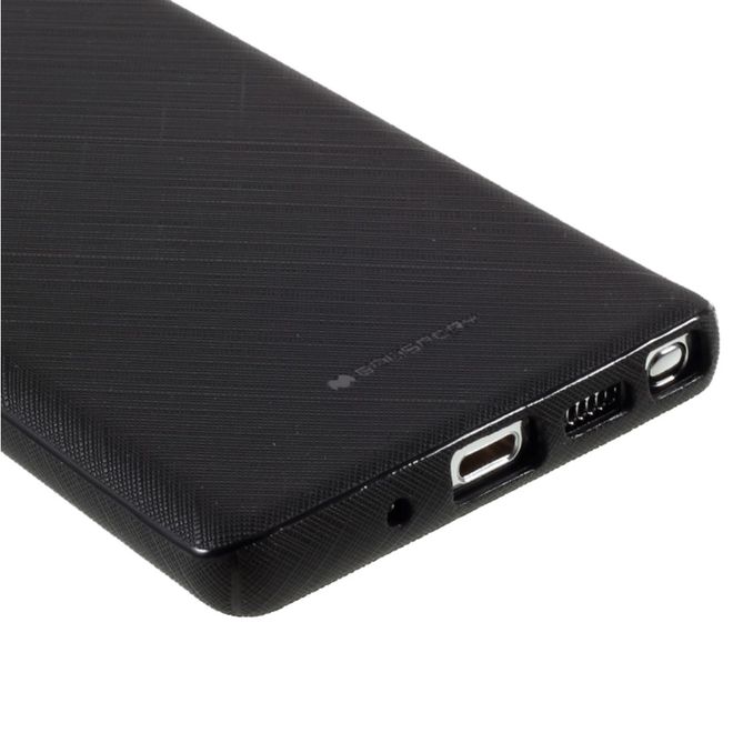 Goospery - Samsung Galaxy Note 20 Handy Hülle - TPU Softcase - Style Lux Series - schwarz