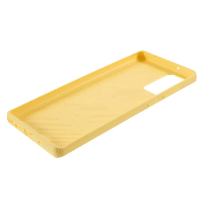 Goospery - Samsung Galaxy Note 20 Handy Hülle - TPU Softcase - Style Lux Series - gelb