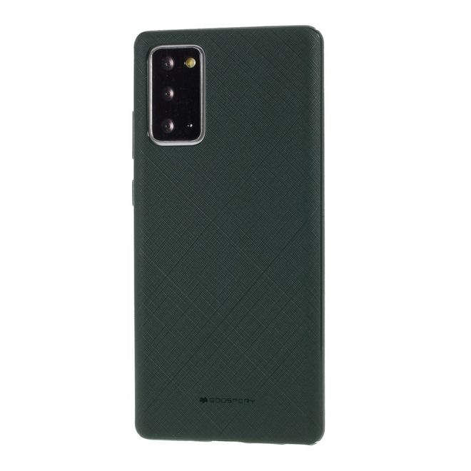 Goospery - Samsung Galaxy Note 20 Handy Hülle - TPU Softcase - Style Lux Series - grün