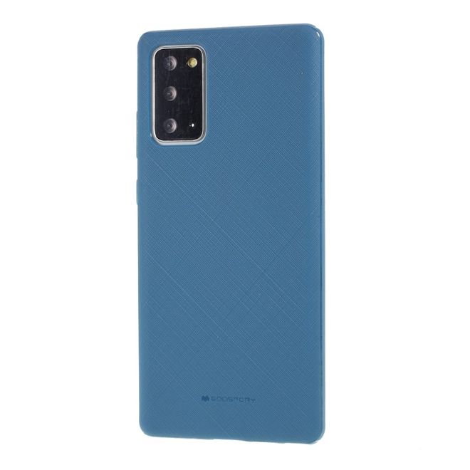 Goospery - Samsung Galaxy Note 20 Handy Hülle - TPU Softcase - Style Lux Series - hellblau