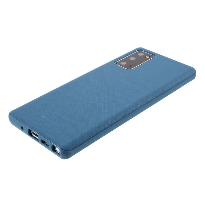 Goospery - Samsung Galaxy Note 20 Handy Hülle - TPU Softcase - Style Lux Series - hellblau