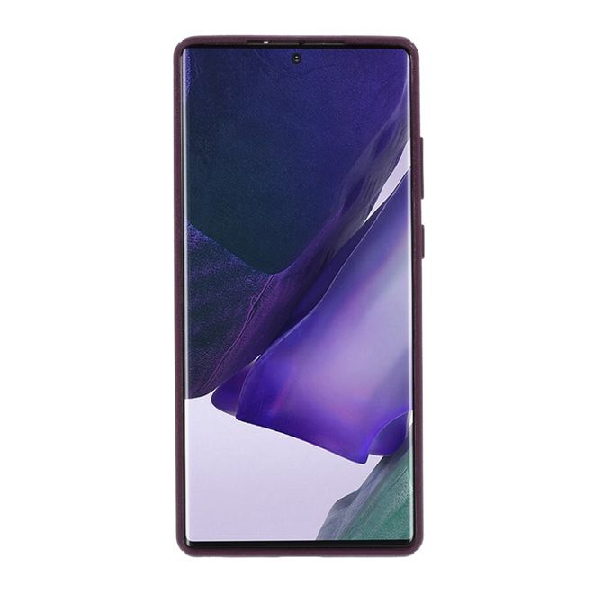 Goospery - Samsung Galaxy Note 20 Handy Hülle - TPU Softcase - Style Lux Series - purpur