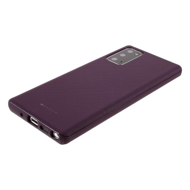 Goospery - Samsung Galaxy Note 20 Handy Hülle - TPU Softcase - Style Lux Series - purpur