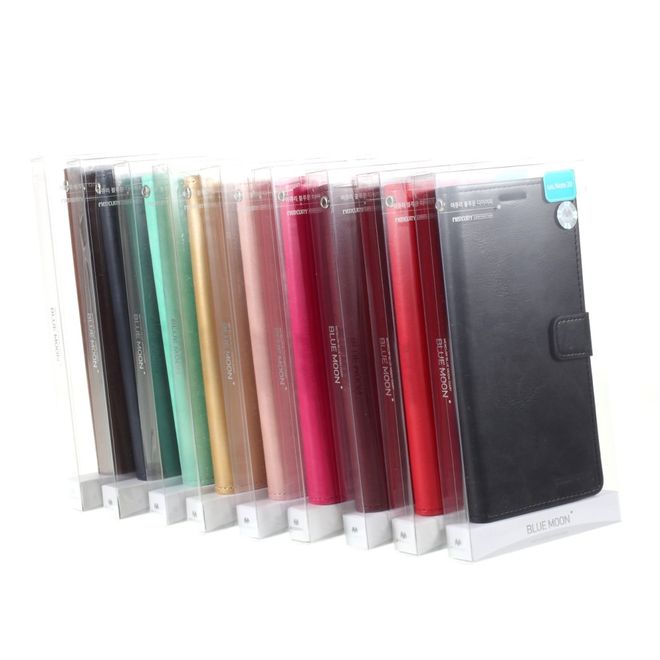 Goospery - Samsung Galaxy Note 20 Hülle - Leder Bookcover - Bluemoon Diary Series - schwarz