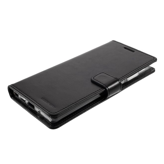 Goospery - Samsung Galaxy Note 20 Hülle - Leder Bookcover - Bluemoon Diary Series - schwarz