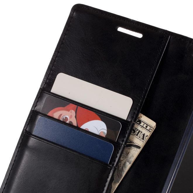 Goospery - Samsung Galaxy Note 20 Hülle - Leder Bookcover - Bluemoon Diary Series - schwarz