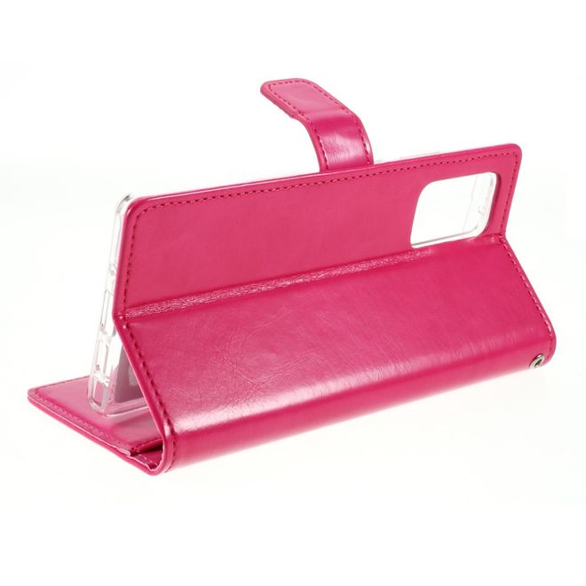 Goospery - Samsung Galaxy Note 20 Hülle - Leder Bookcover - Bluemoon Diary Series - pink