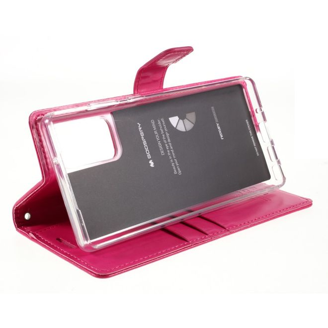 Goospery - Samsung Galaxy Note 20 Hülle - Leder Bookcover - Bluemoon Diary Series - pink