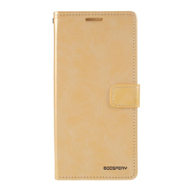 Goospery - Samsung Galaxy Note 20 Hülle - Leder Bookcover - Bluemoon Diary Series - gold