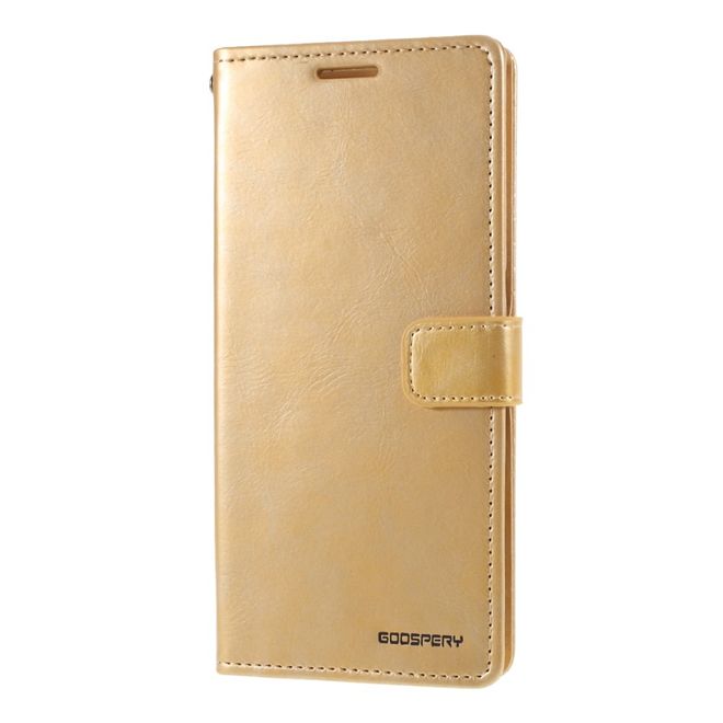 Goospery - Samsung Galaxy Note 20 Hülle - Leder Bookcover - Bluemoon Diary Series - gold