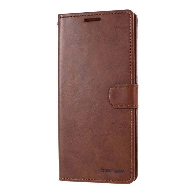 Goospery - Samsung Galaxy Note 20 Hülle - Leder Bookcover - Bluemoon Diary Series - braun
