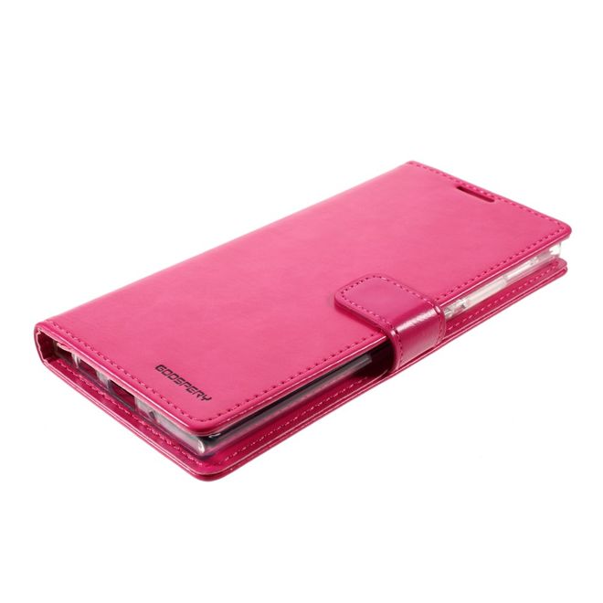 Goospery - Samsung Galaxy Note 20 Ultra Hülle - Leder Bookcover - Bluemoon Diary Series - pink