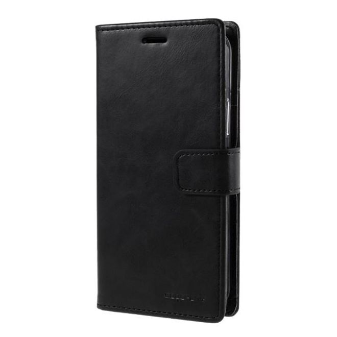 Goospery - iPhone 12 Pro Max Hülle - Leder Bookcover - Bluemoon Diary Series - schwarz