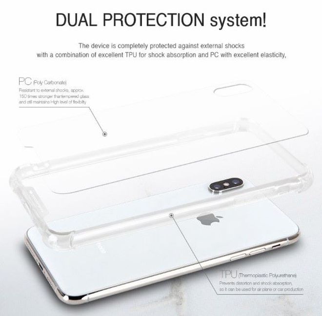 Goospery - iPhone 12 mini Handyhülle - Solides Plastik Case - Super Protect Series - transparent
