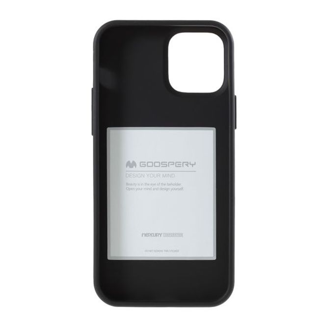 Goospery - iPhone 12 mini Hülle - TPU Softcase - SF Jelly Series - schwarz