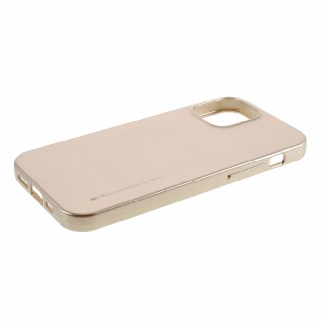 Goospery - iPhone 12 mini Handy Hülle - TPU Soft Case - i Jelly Metal Series - gold