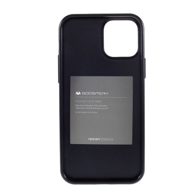 Goospery - iPhone 12 Pro Max Handy Hülle - TPU Soft Case - i Jelly Metal Series - schwarz