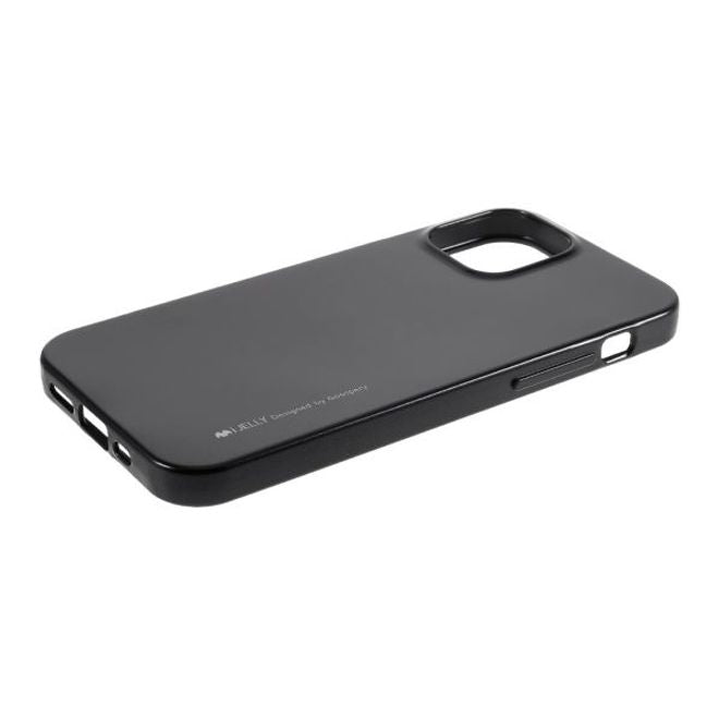 Goospery - iPhone 12 Pro Max Handy Hülle - TPU Soft Case - i Jelly Metal Series - schwarz