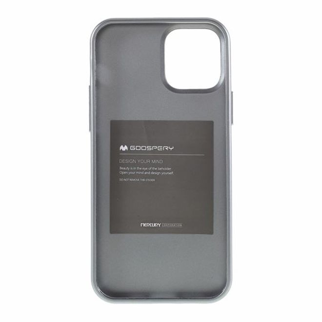 Goospery - iPhone 12 Pro Max Handy Hülle - TPU Soft Case - i Jelly Metal Series - grau