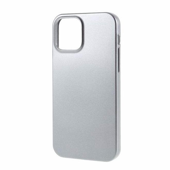 Goospery - iPhone 12 Pro Max Handy Hülle - TPU Soft Case - i Jelly Metal Series - grau