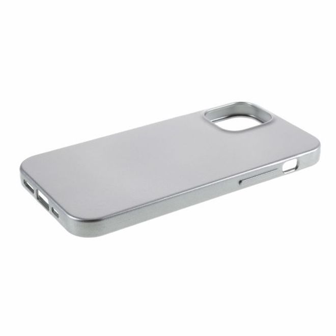 Goospery - iPhone 12 Pro Max Handy Hülle - TPU Soft Case - i Jelly Metal Series - grau