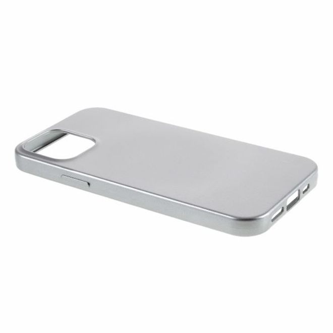 Goospery - iPhone 12 Pro Max Handy Hülle - TPU Soft Case - i Jelly Metal Series - grau