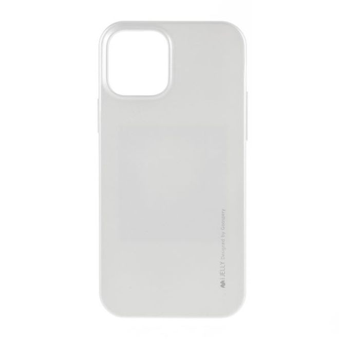Goospery - iPhone 12 Pro Max Handy Hülle - TPU Soft Case - i Jelly Metal Series - silber