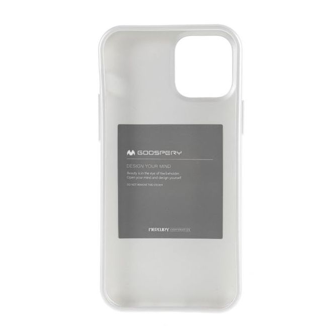 Goospery - iPhone 12 Pro Max Handy Hülle - TPU Soft Case - i Jelly Metal Series - silber
