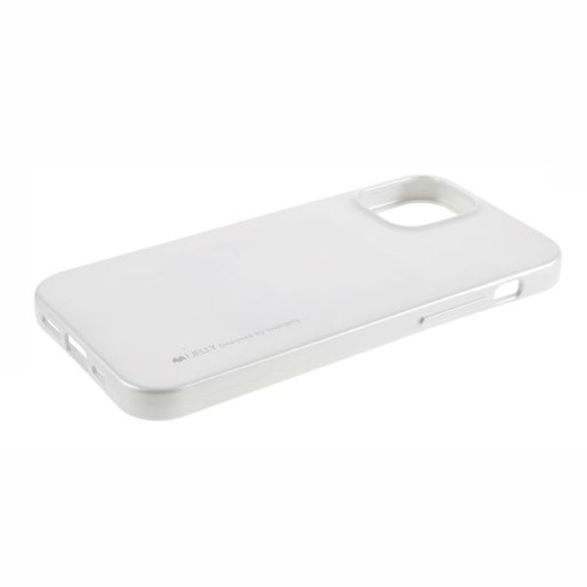 Goospery - iPhone 12 Pro Max Handy Hülle - TPU Soft Case - i Jelly Metal Series - silber
