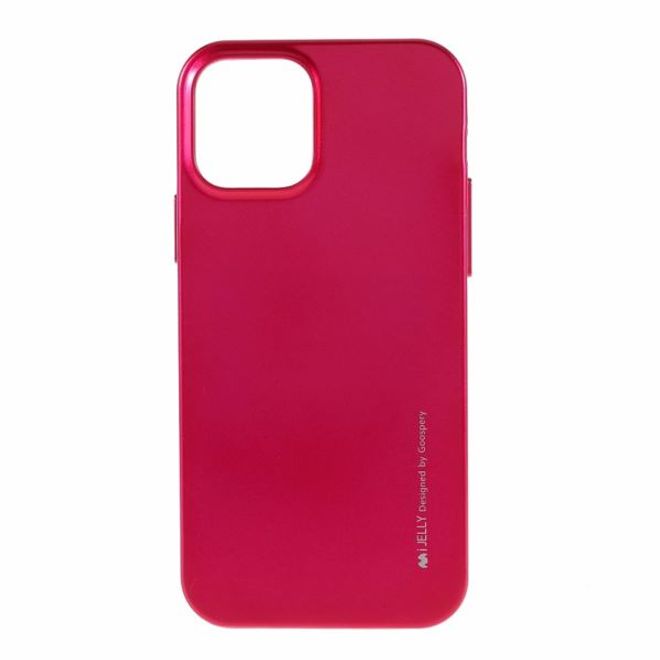Goospery - iPhone 12 Pro Max Handy Hülle - TPU Soft Case - i Jelly Metal Series - rosa