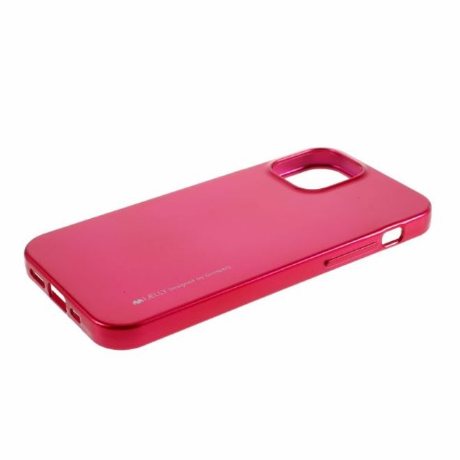 Goospery - iPhone 12 Pro Max Handy Hülle - TPU Soft Case - i Jelly Metal Series - rosa