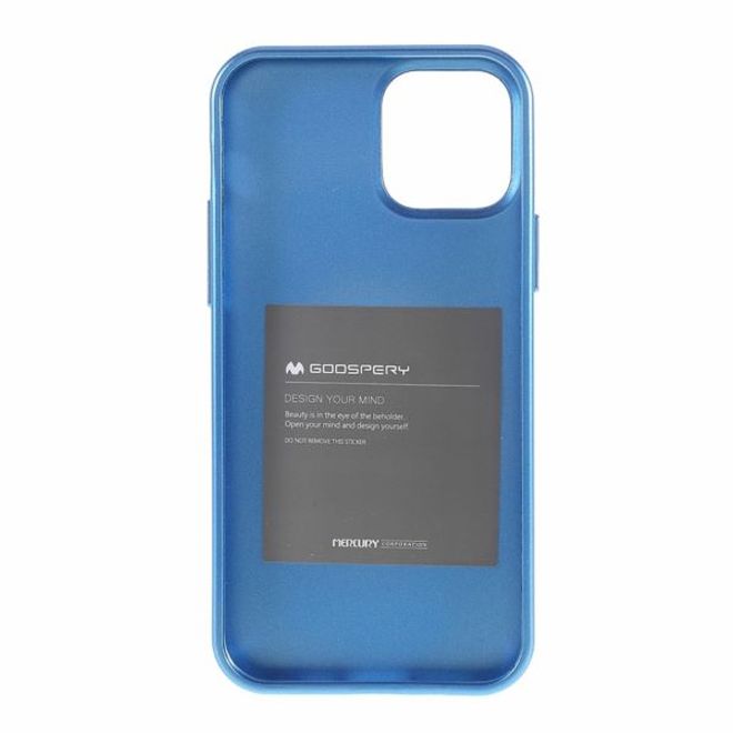 Goospery - iPhone 12 Pro Max Handy Hülle - TPU Soft Case - i Jelly Metal Series - blau