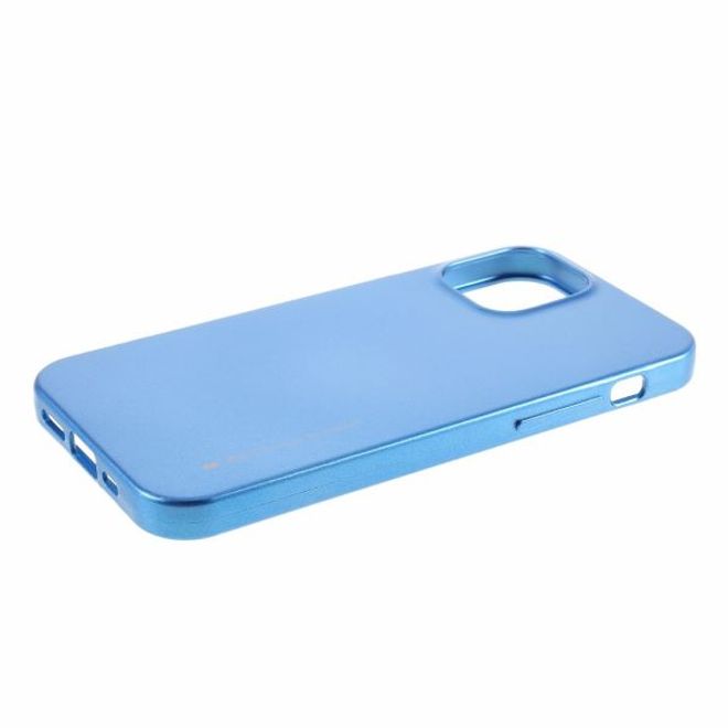 Goospery - iPhone 12 Pro Max Handy Hülle - TPU Soft Case - i Jelly Metal Series - blau