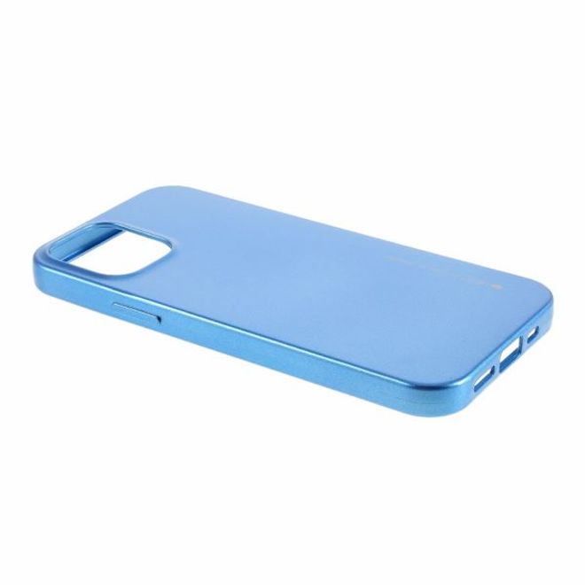 Goospery - iPhone 12 Pro Max Handy Hülle - TPU Soft Case - i Jelly Metal Series - blau