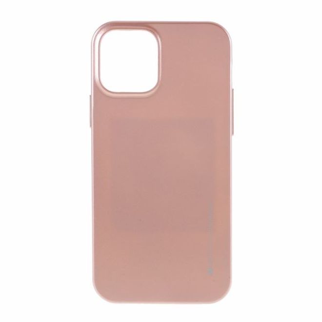 Goospery - iPhone 12 Pro Max Handy Hülle - TPU Soft Case - i Jelly Metal Series - rosegold