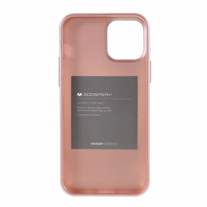 Goospery - iPhone 12 Pro Max Handy Hülle - TPU Soft Case - i Jelly Metal Series - rosegold