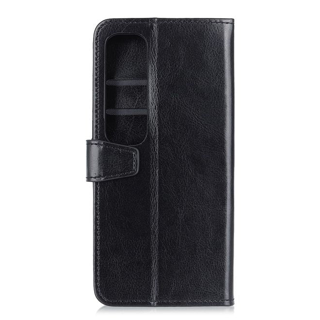 Xiaomi Mi 10 Ultra Handyhülle - Crazy Horse Leder Bookcover Series - schwarz