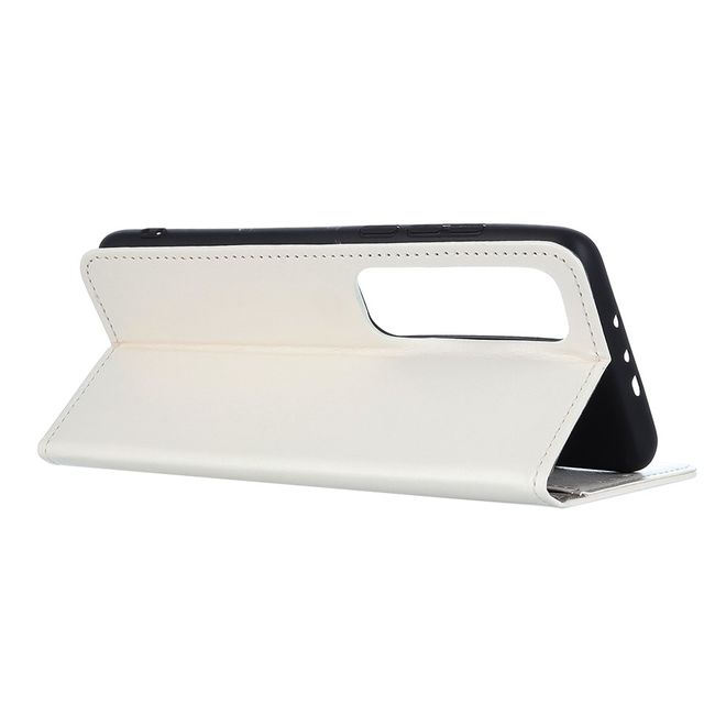 Xiaomi Mi 10 Ultra Handyhülle - Crazy Horse Leder Bookcover Series - weiss