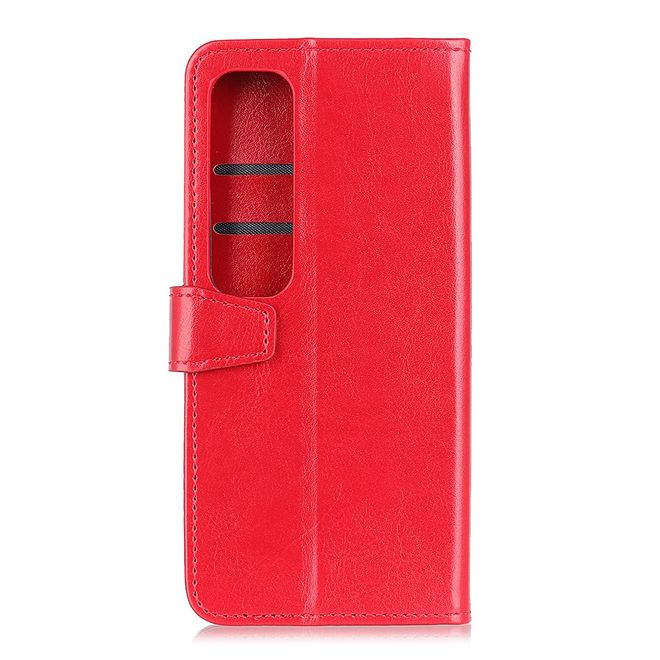 Xiaomi Mi 10 Ultra Handyhülle - Crazy Horse Leder Bookcover Series - rot